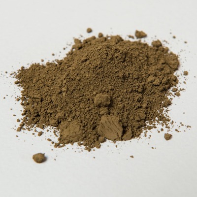 Green umber powder pigment